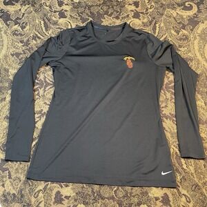 Nike Long Sleeve Compression Shirt USC Trojans Womens Size Large Black